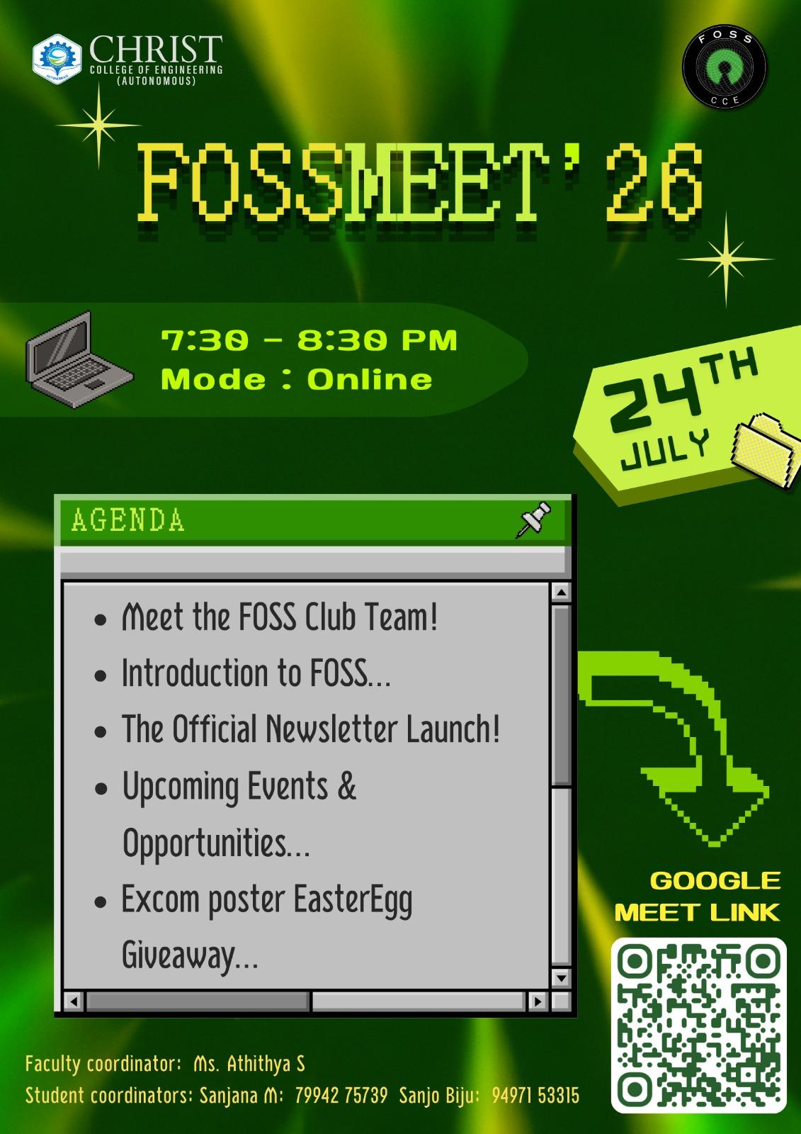 Fossmeet'26 CCE
